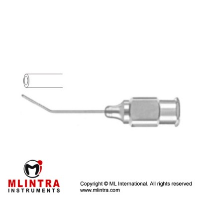 Gills Aspirating Cannula Stainless Steel, Gauge - Tip Size 25 - 8 mm